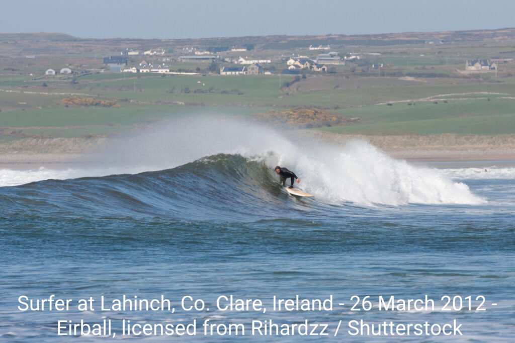 Surfer at Lahinch, Co. Clare