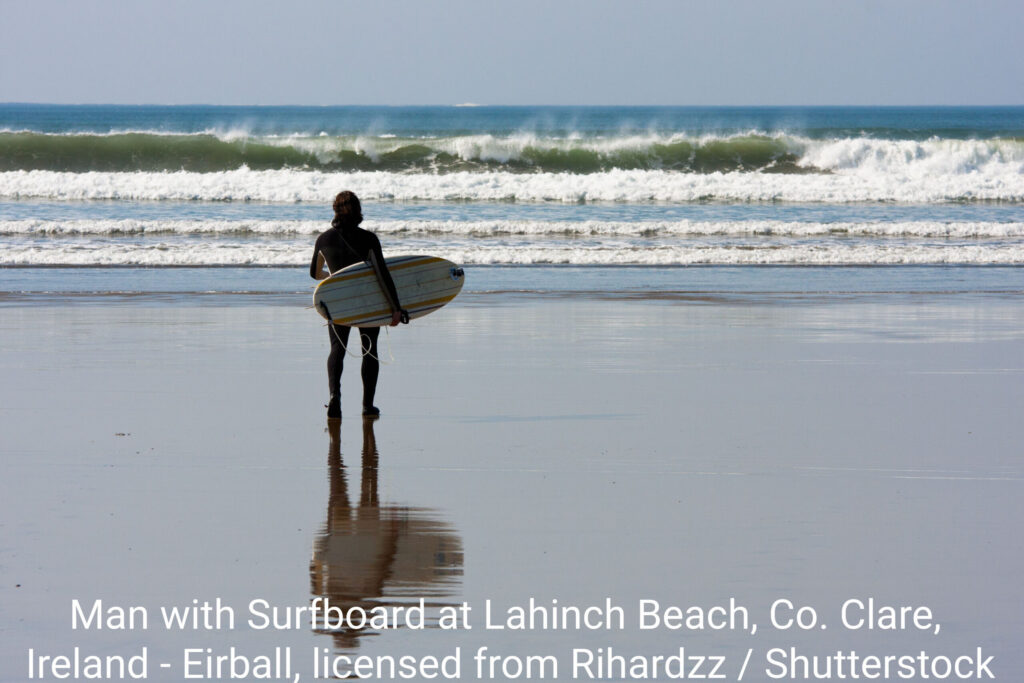 Surfer at Lahinch, Co. Clare
